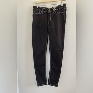 Red Rivet Black Bootified Stretch Pull On “Jean” Leggings Size M New With Tag